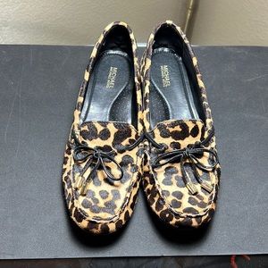 MK Cheetah print loafers
